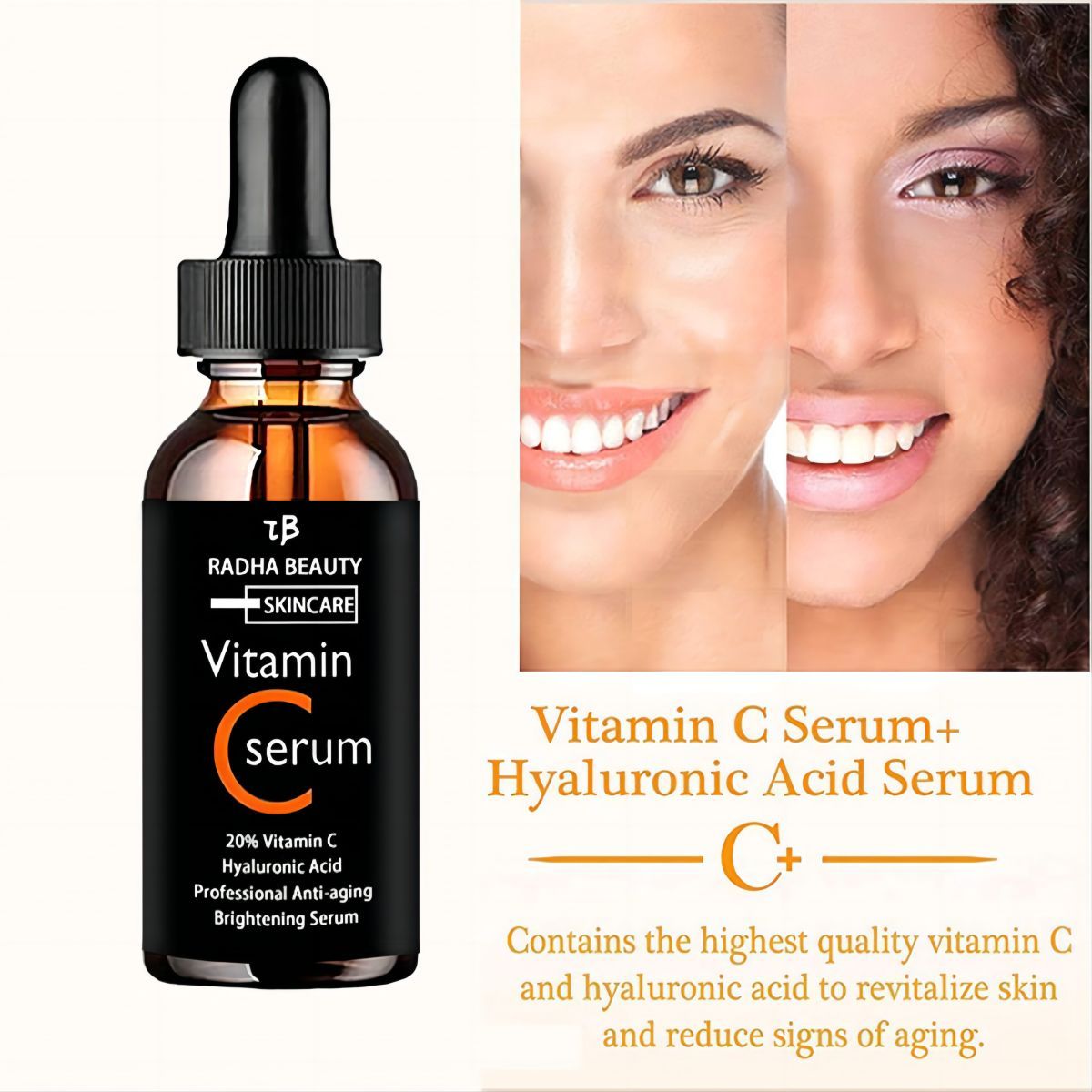 Growth Factor Serum - سيروم فيتامين C مصل الوجه ترطيب