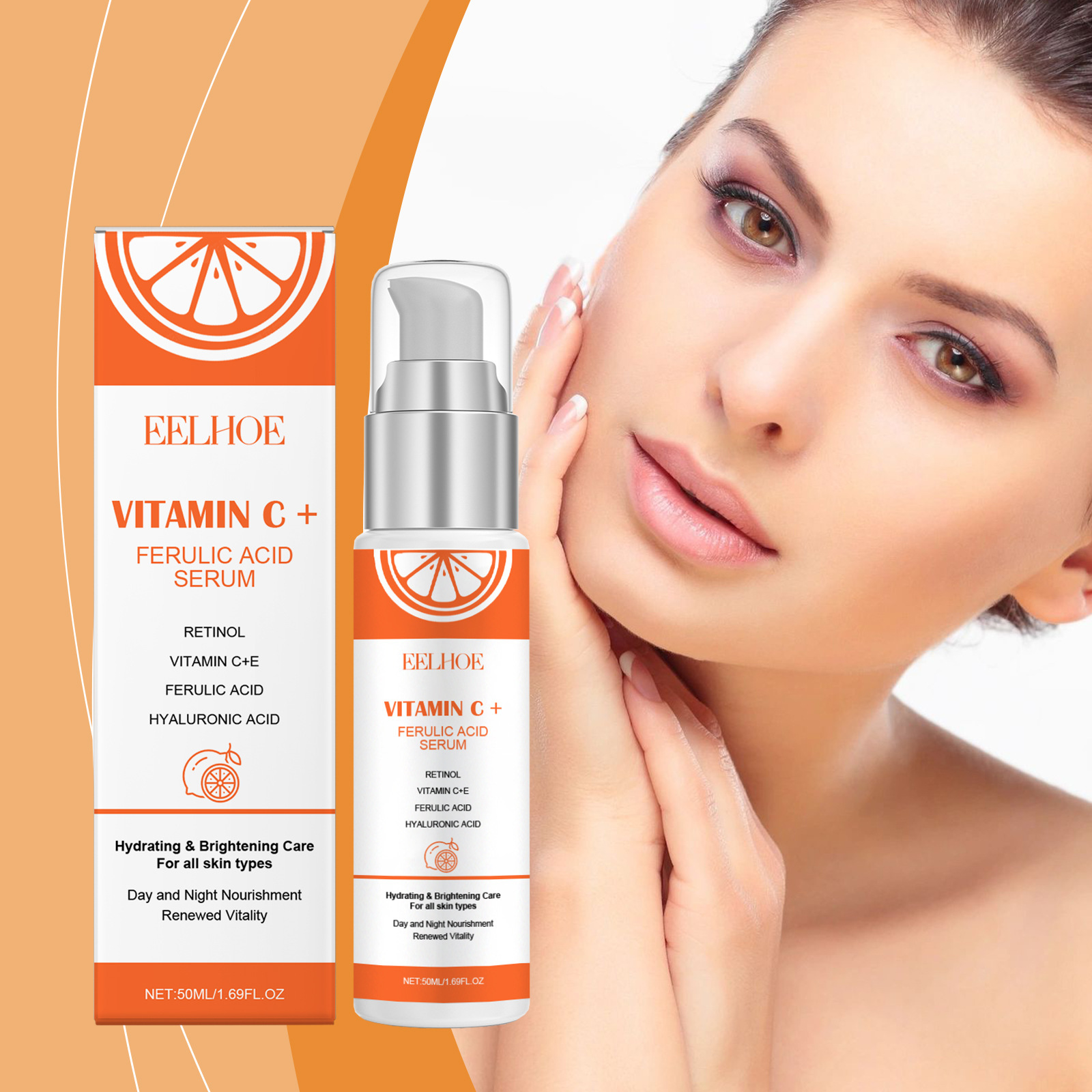 EELHOE فيتامين C E مصل حمض الف - مراجعة Growth Factor Serum وسعره